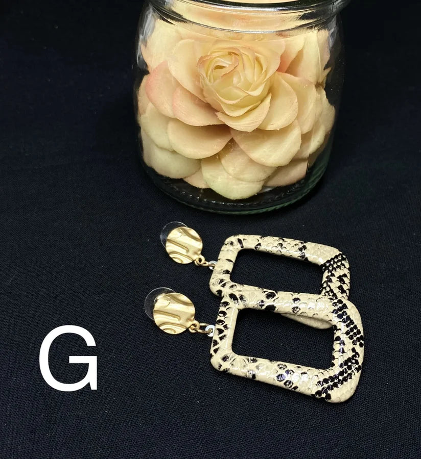 Assorted Snakeskin Earrings