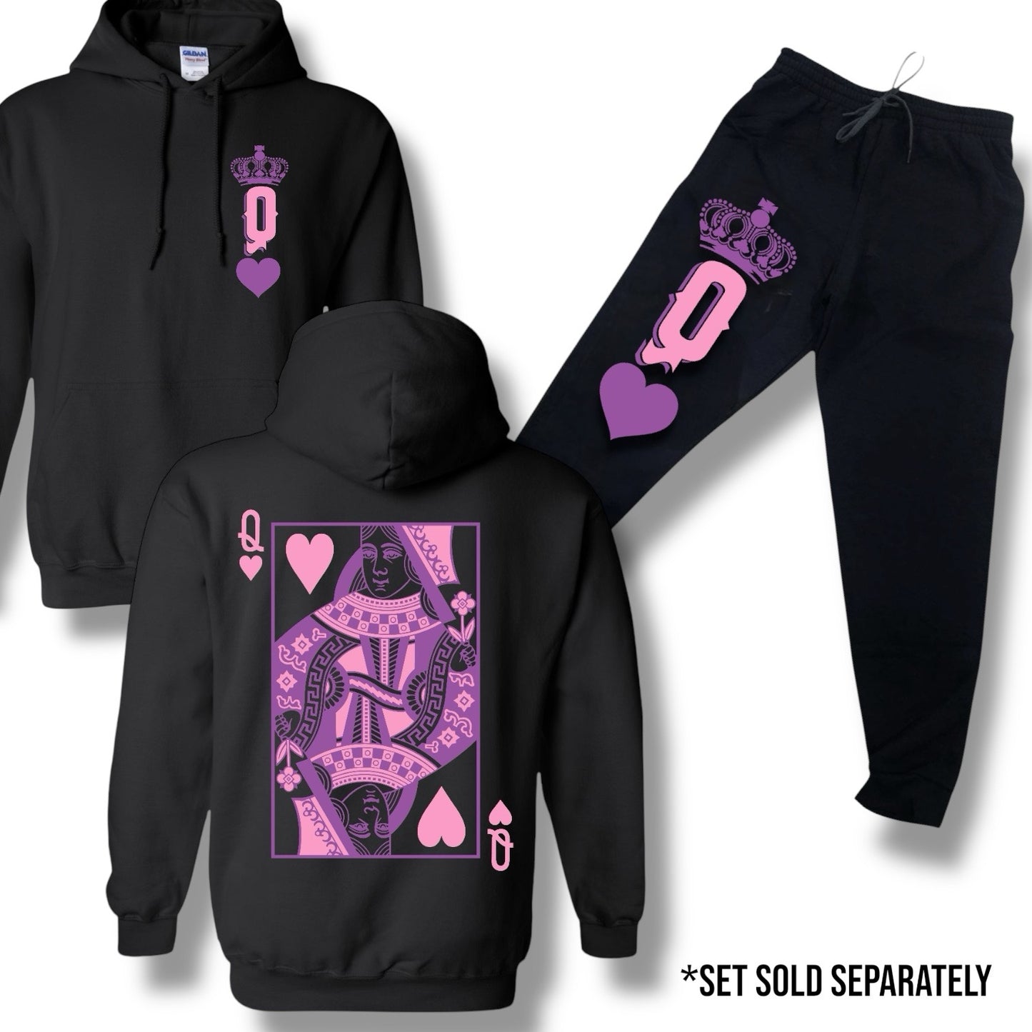 "Queen Of Hearts" Graphic Joggers