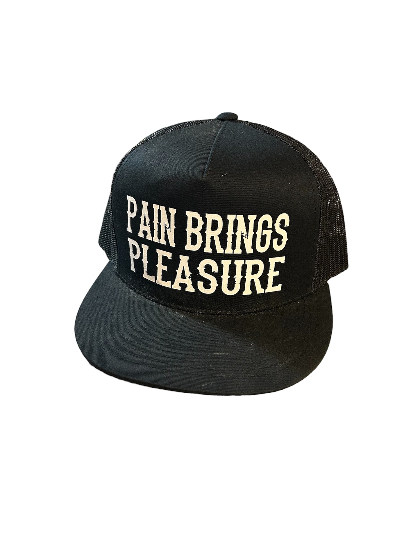 "Pain Brings Pleasure" Black Snapback Hat