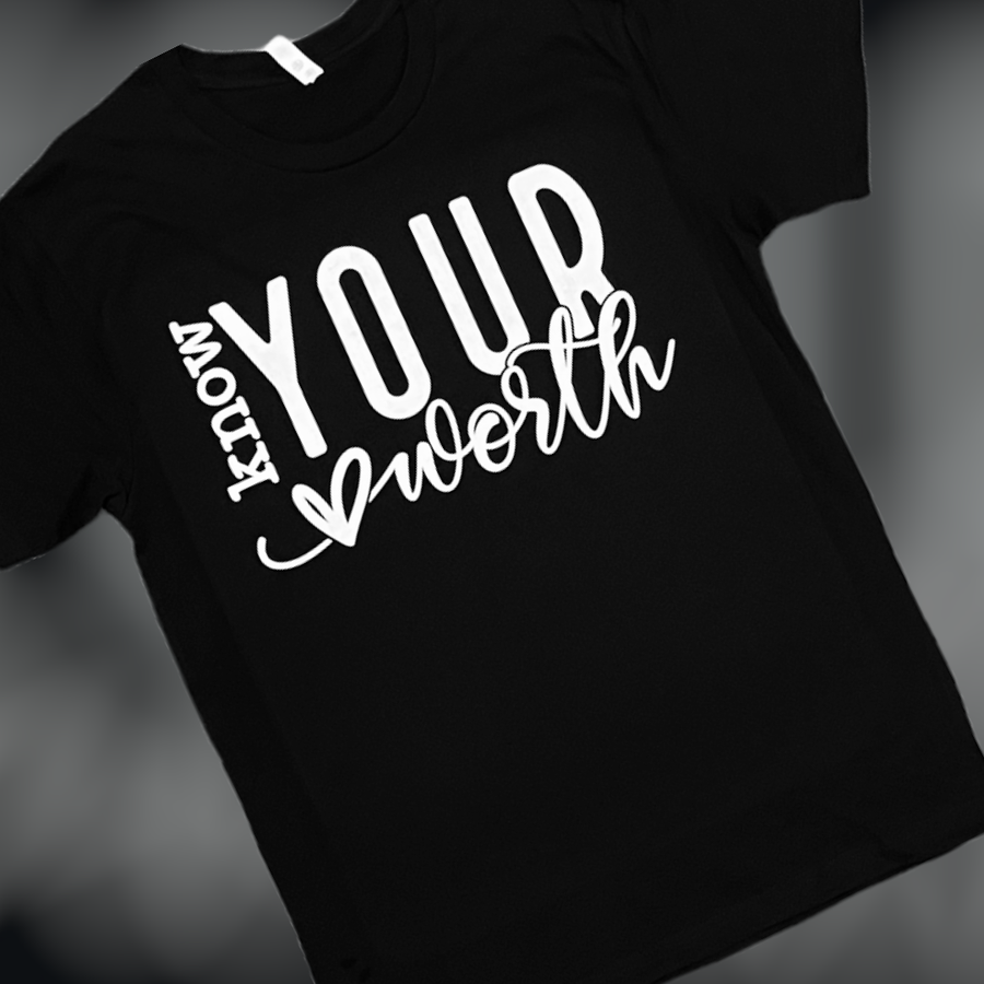 "Know Your Worth" Short Sleeve/Long Sleeve/Hoodie