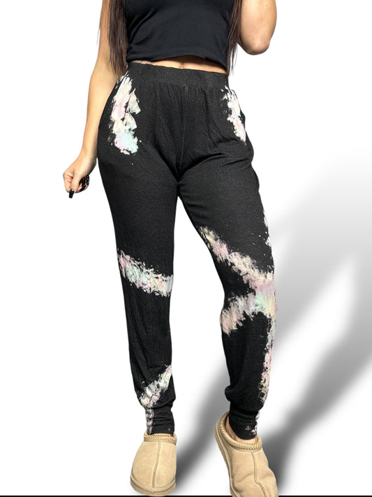 Reg. Black/Pastel Tie Dye Joggers