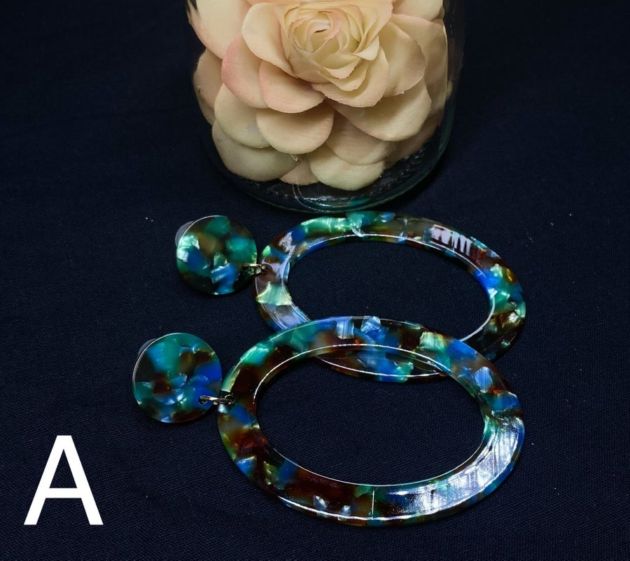 ASST ACRYLIC EARRINGS