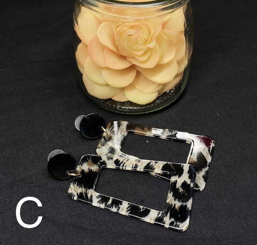 ASST ACRYLIC EARRINGS