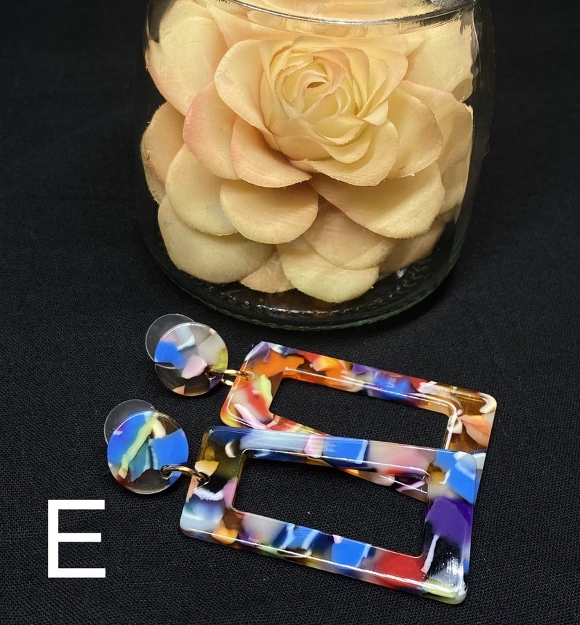 ASST ACRYLIC EARRINGS