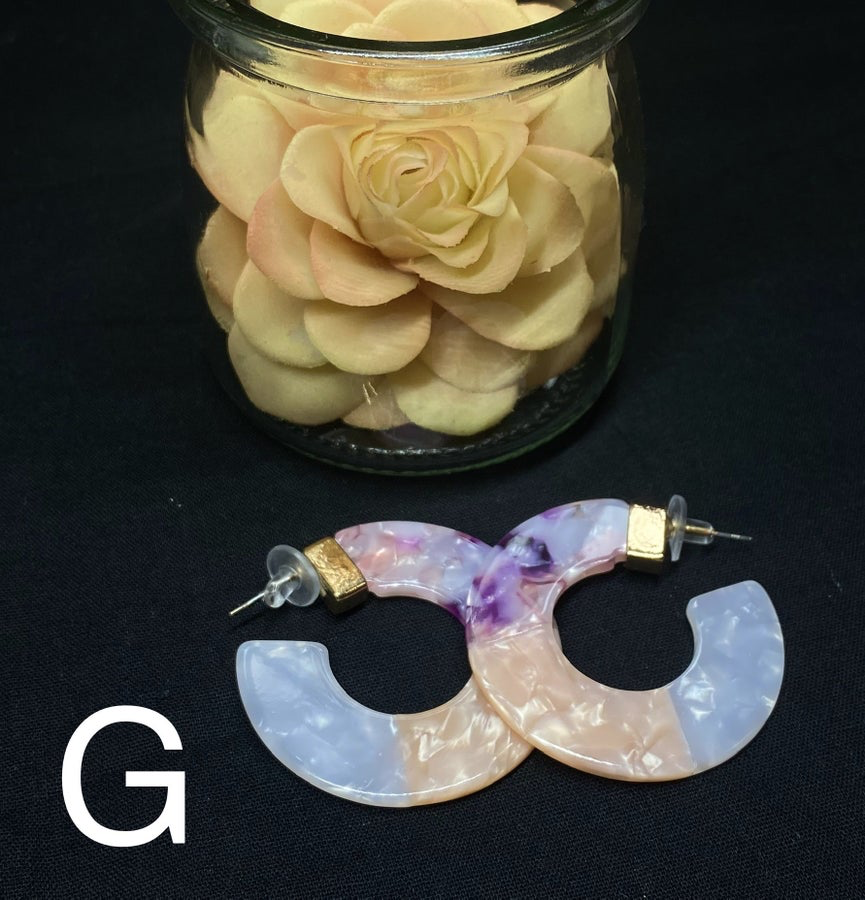 ASST ACRYLIC EARRINGS