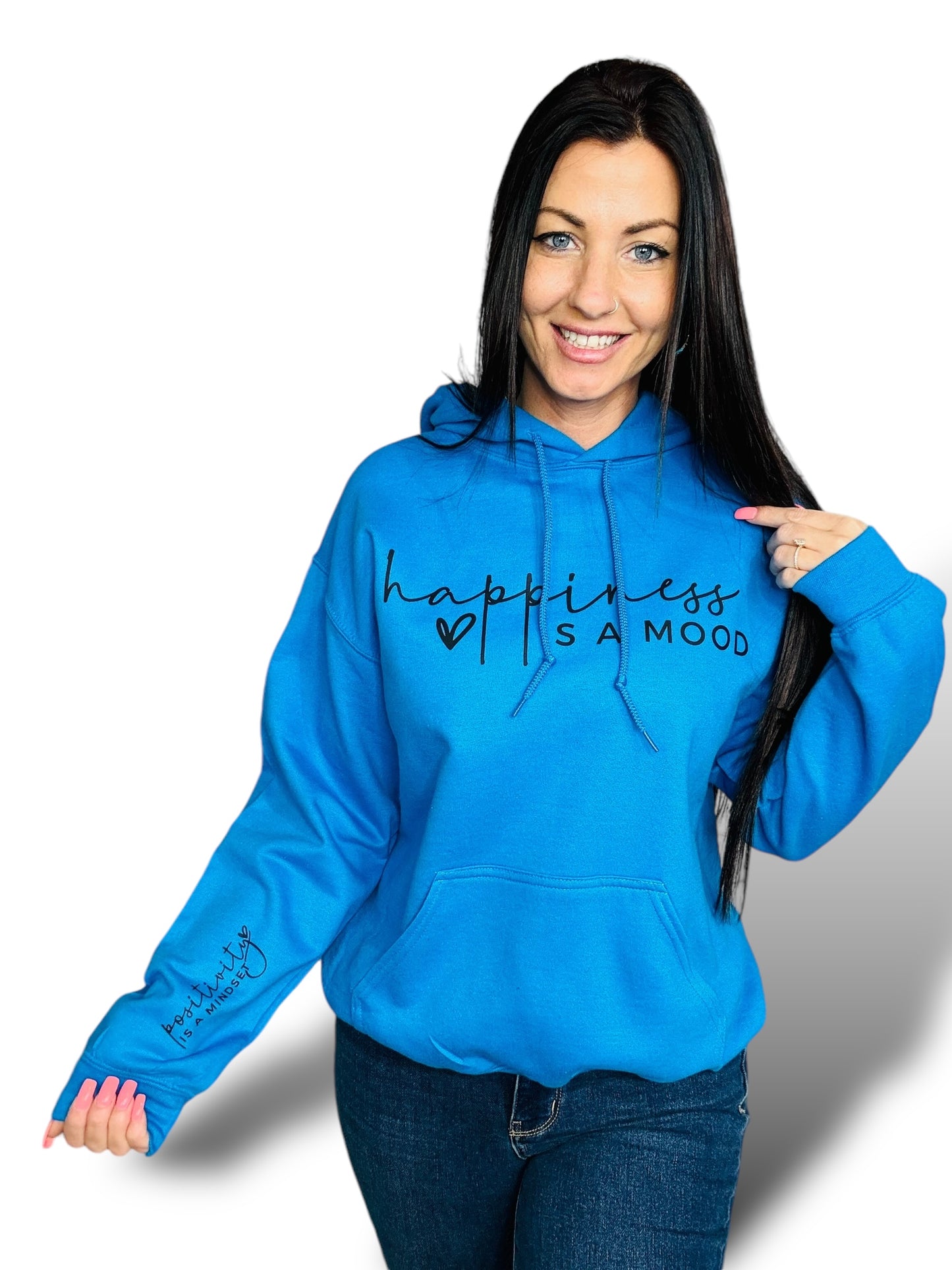 "Happiness Is A Mood" Long Sleeve/Hoodie/Crewneck Sweatshirt