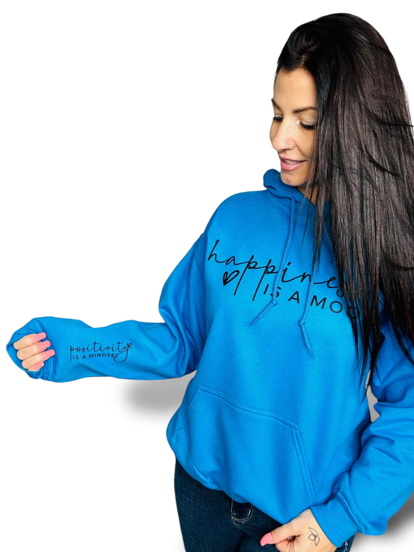 "Happiness Is A Mood" Long Sleeve/Hoodie/Crewneck Sweatshirt