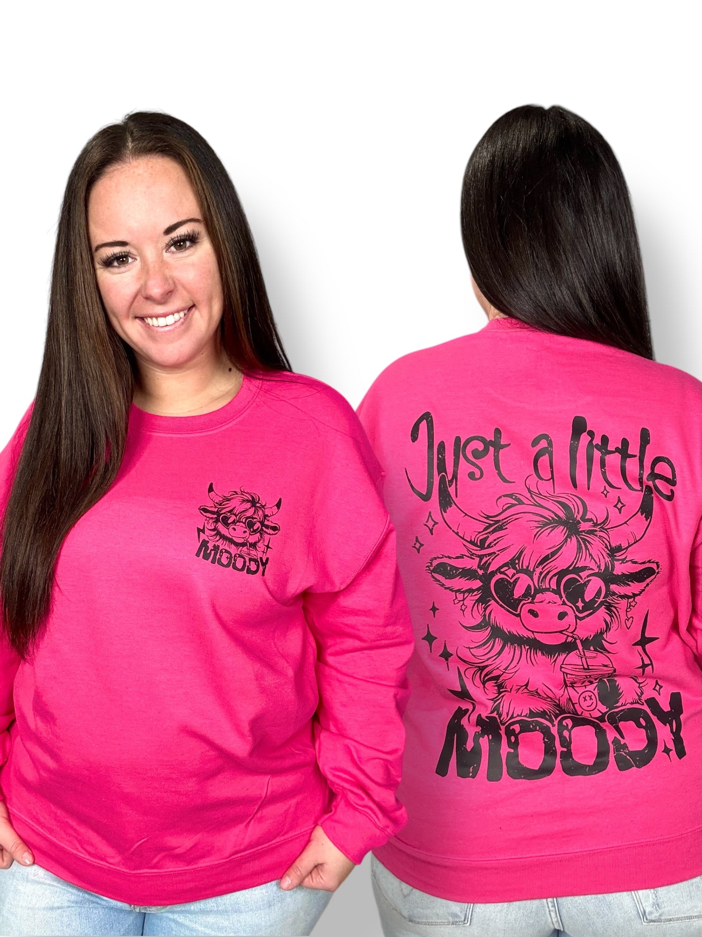 "Just A Little Moody" Graphic Short Sleeve/ Hoodie/Crewneck Sweatshirt