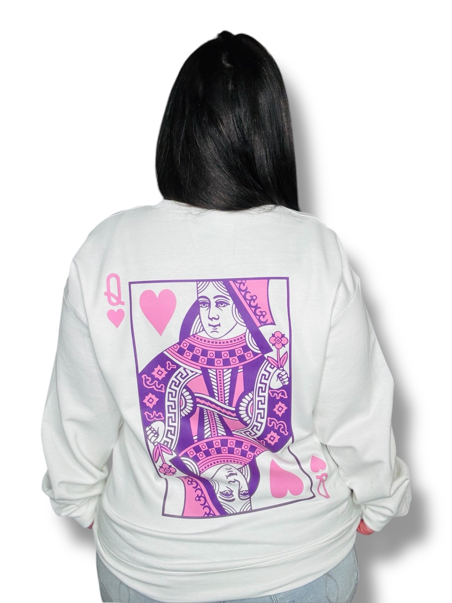 "Queen Of Hearts" Graphic Short Sleeve/ Hoodie/Crewneck Sweatshirt