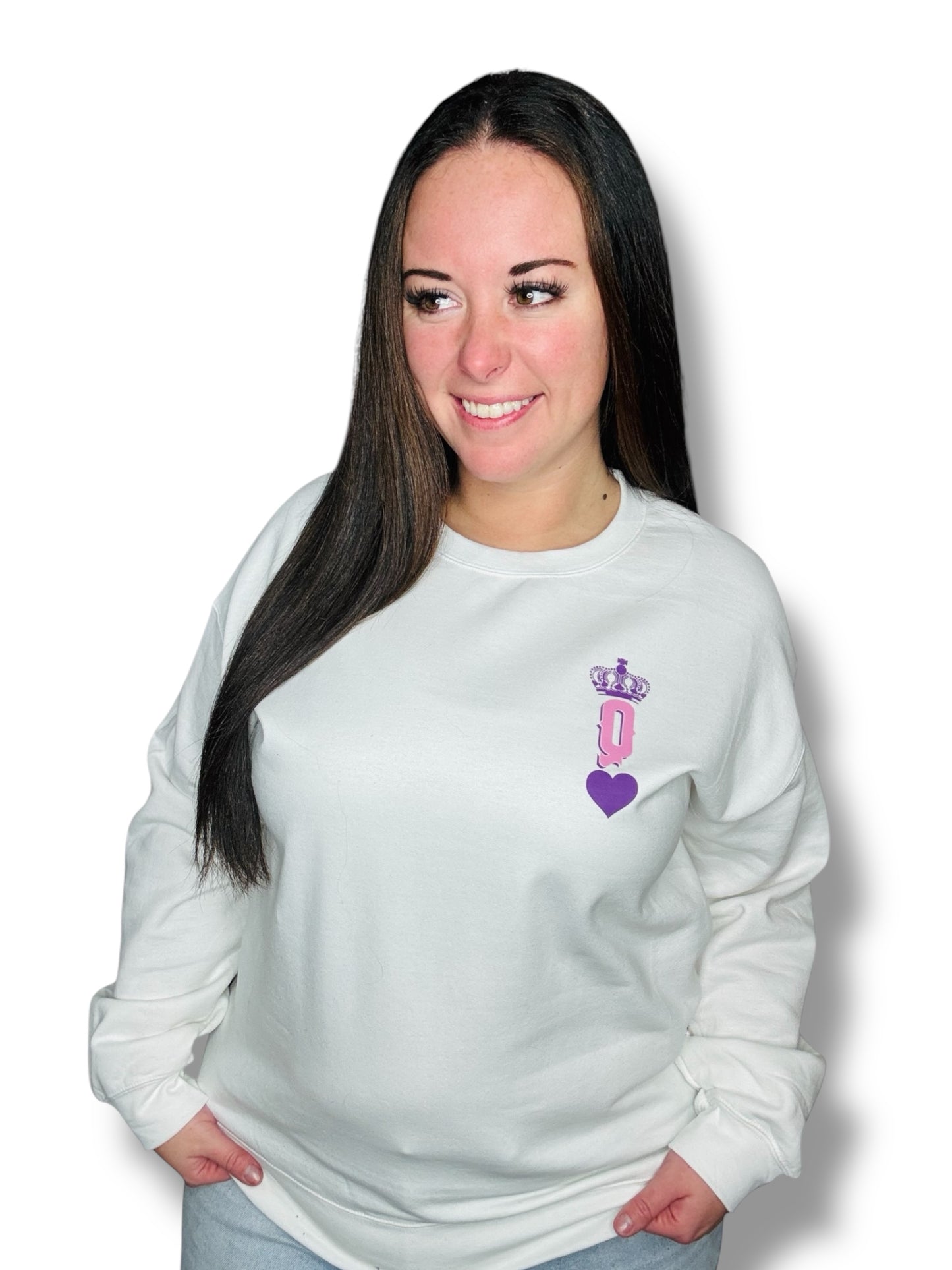 "Queen Of Hearts" Graphic Short Sleeve/ Hoodie/Crewneck Sweatshirt