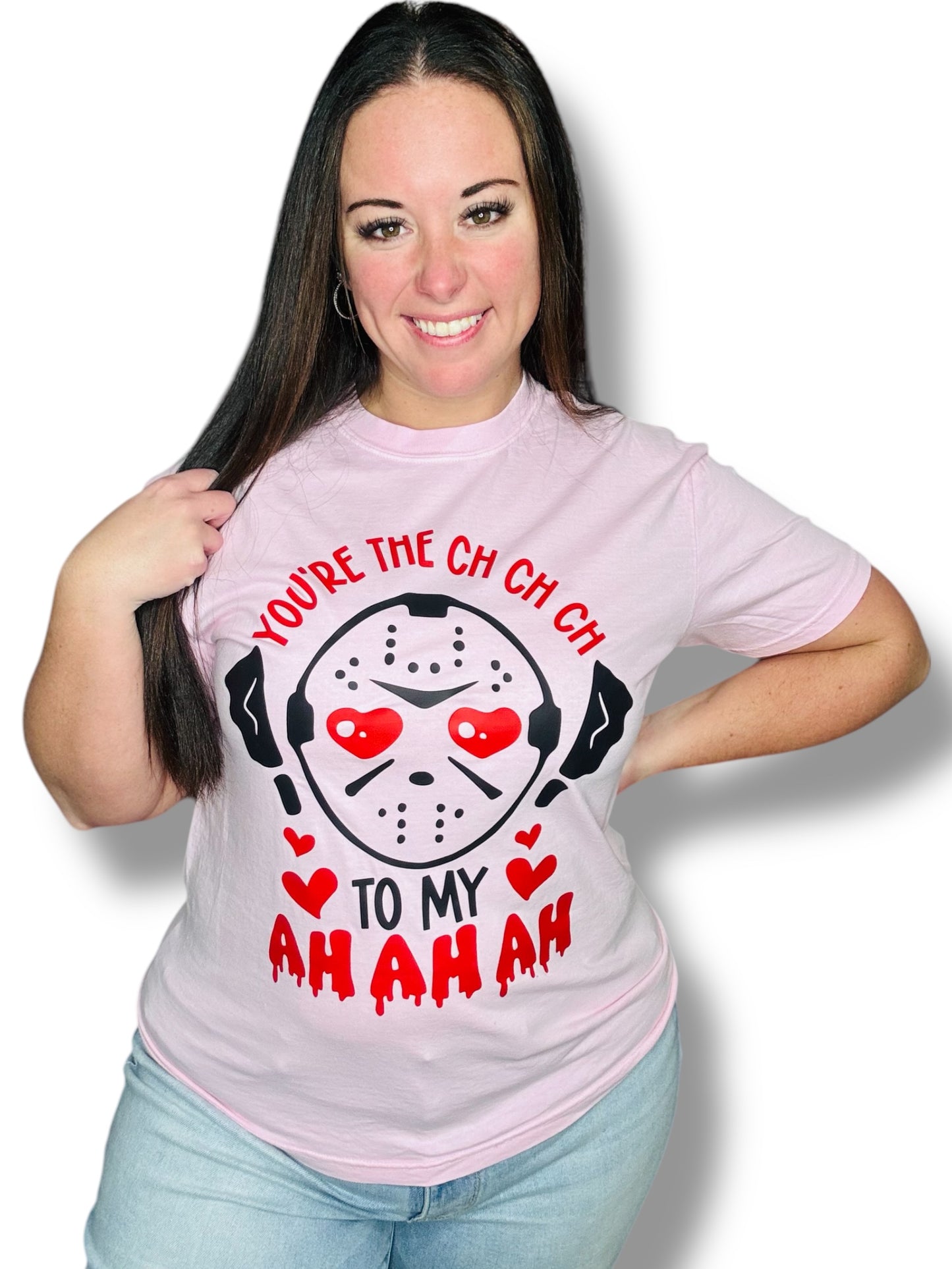 "Ch-Ch-Ch Ah-Ah-Ah" Short Sleeve/Crewneck Sweatshirt