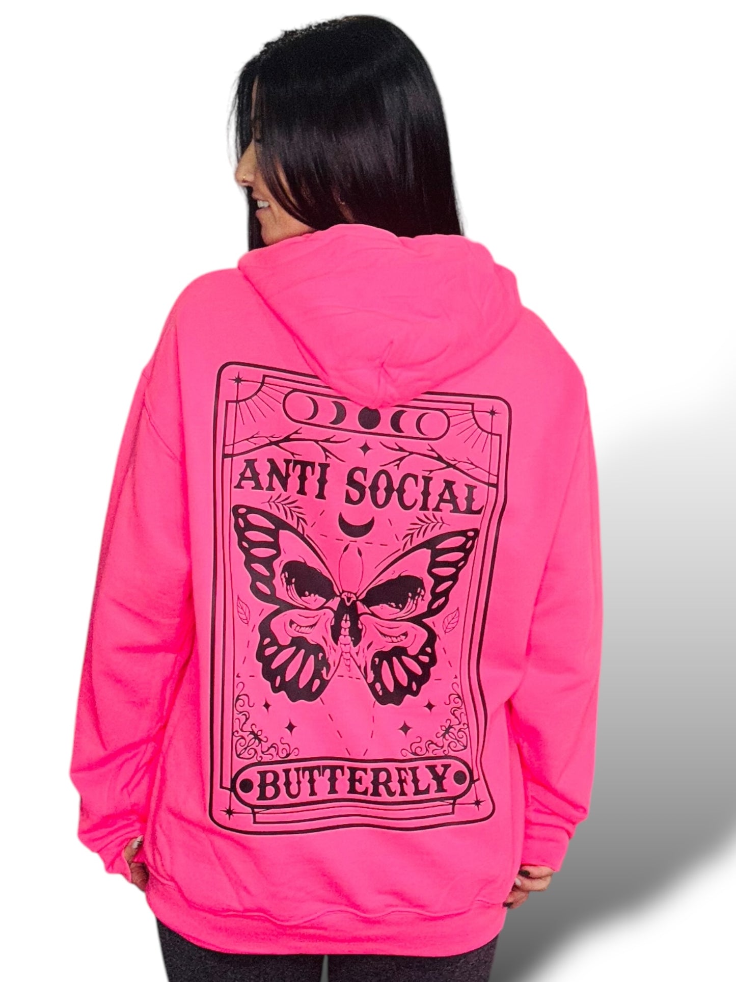 "Anti-Social Butterfly 2.0" Hoodie/Crewneck Sweatshirt