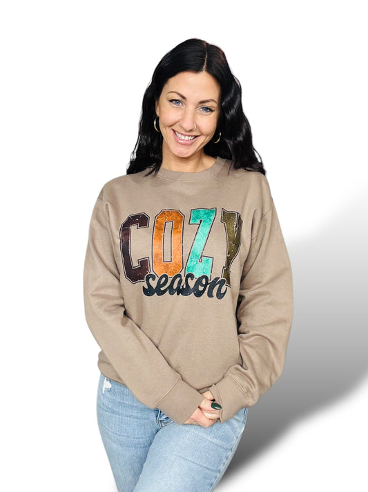 "Cozy Season" FRONT PRINT ONLY Crewneck Sweatshirt