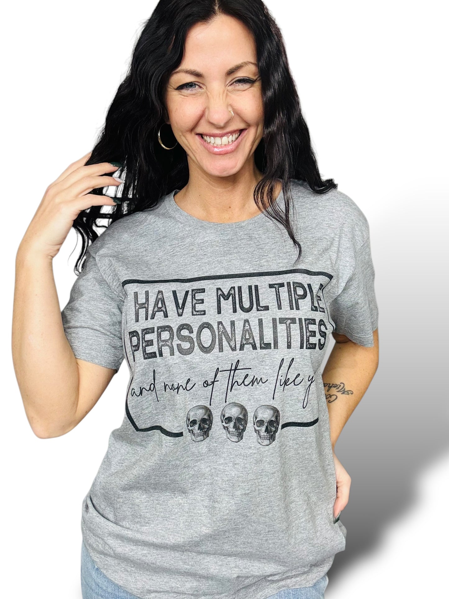 "Multiple Personalities" Short Sleeve/Crewneck Sweatshirt