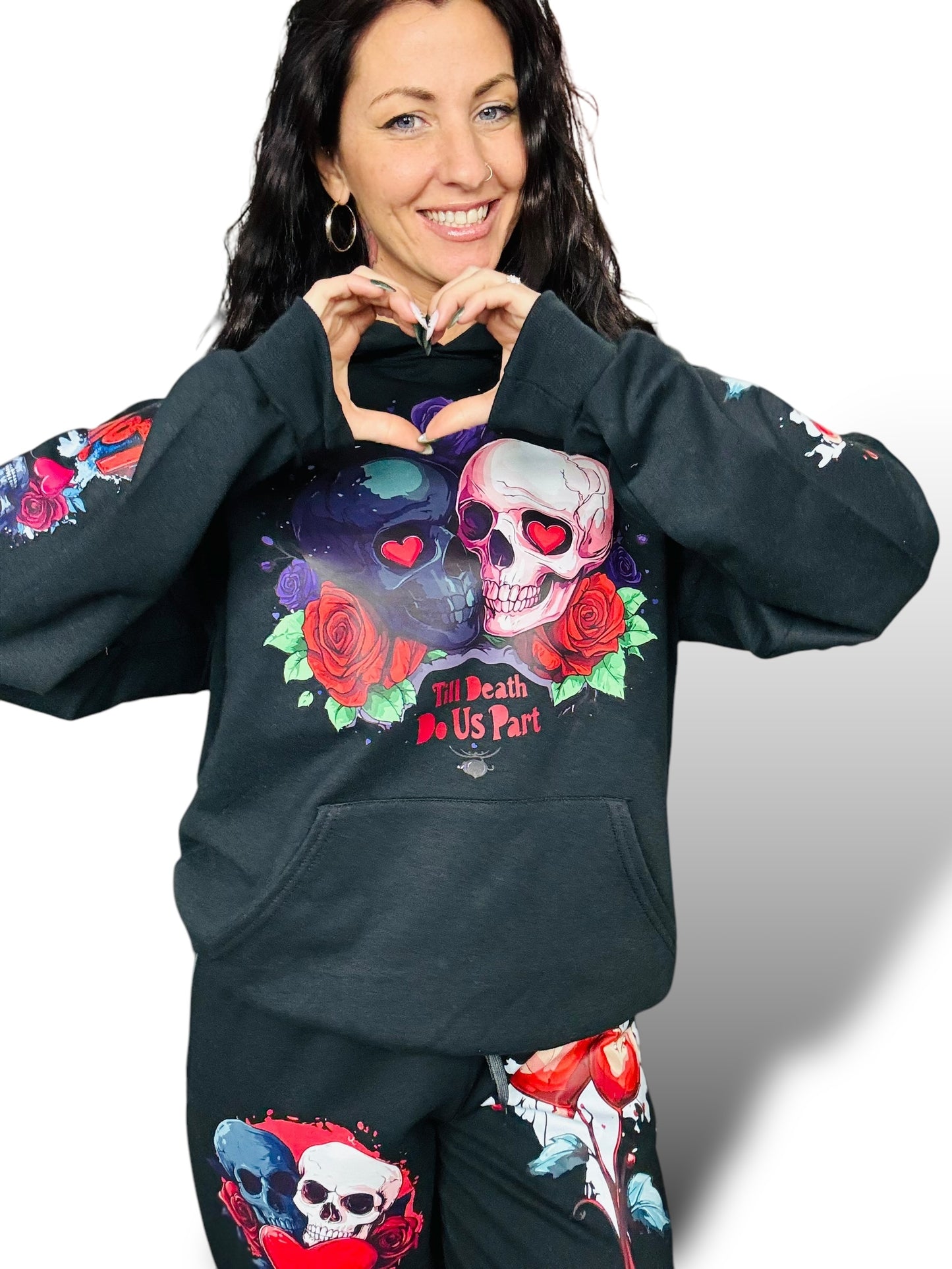 "Till Death Do Us Part" Graphic Hoodie Sweatshirt