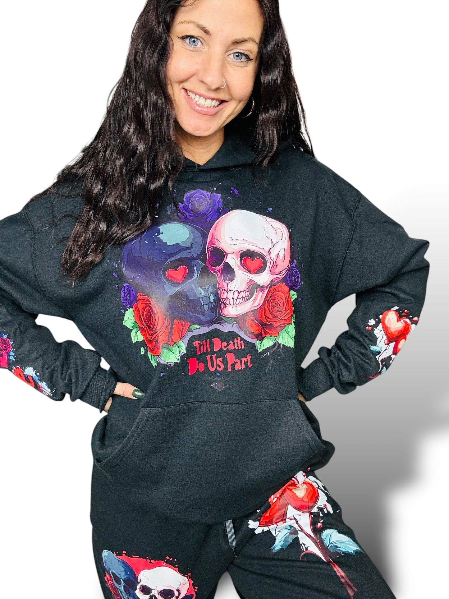 "Till Death Do Us Part" Graphic Hoodie Sweatshirt