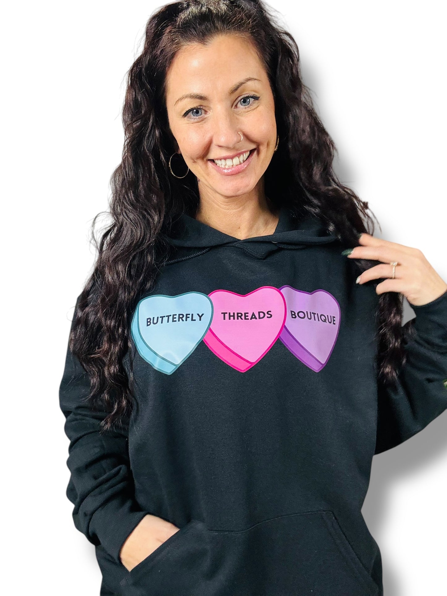 "BTB Candy Hearts" Graphic Short Sleeve/Hoodie/Crewneck Sweatshirt