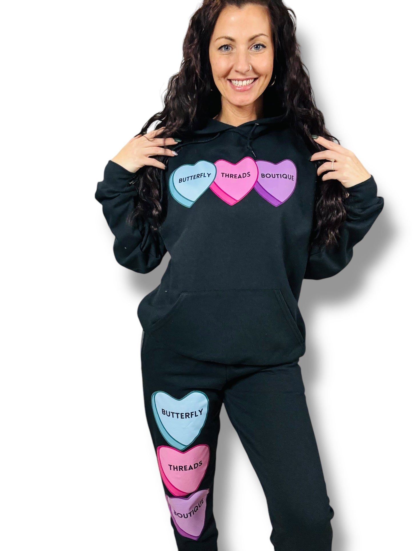 "BTB Candy Hearts" Graphic Short Sleeve/Hoodie/Crewneck Sweatshirt