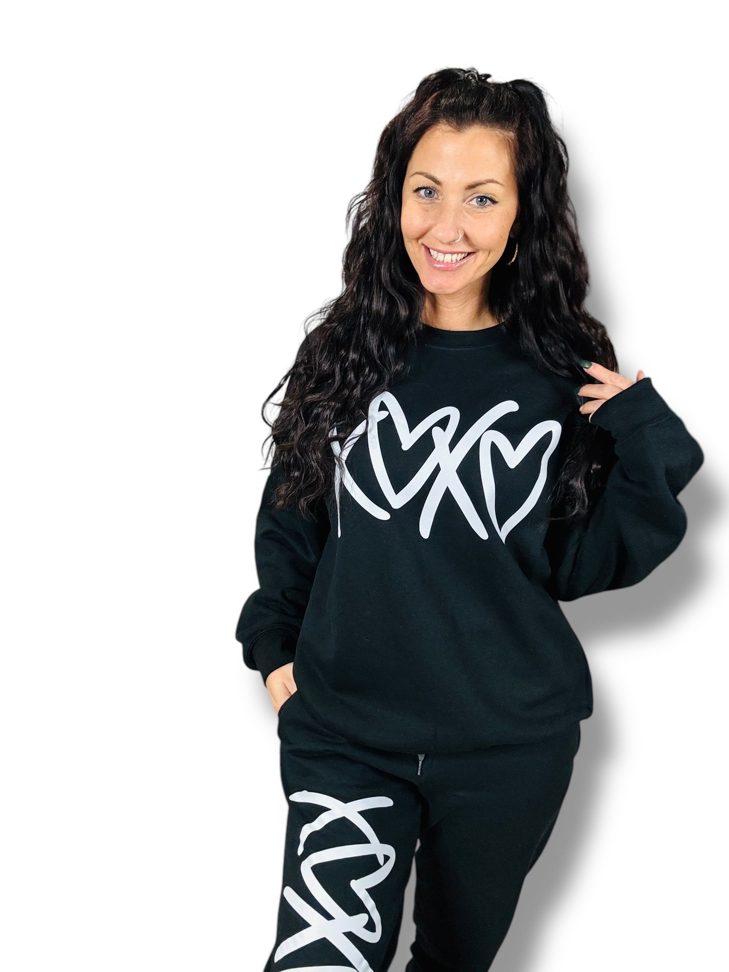 "XOXO 2.0" (White Ink) Graphic Short Sleeve/ Hoodie/Crewneck Sweatshirt