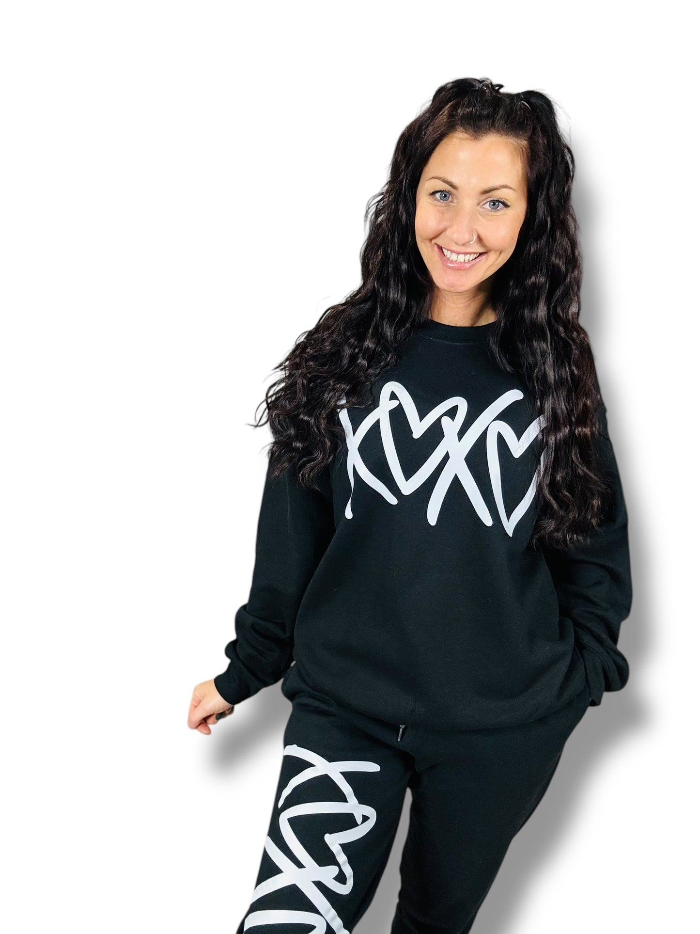 "XOXO 2.0" (White Ink) Graphic Short Sleeve/ Hoodie/Crewneck Sweatshirt