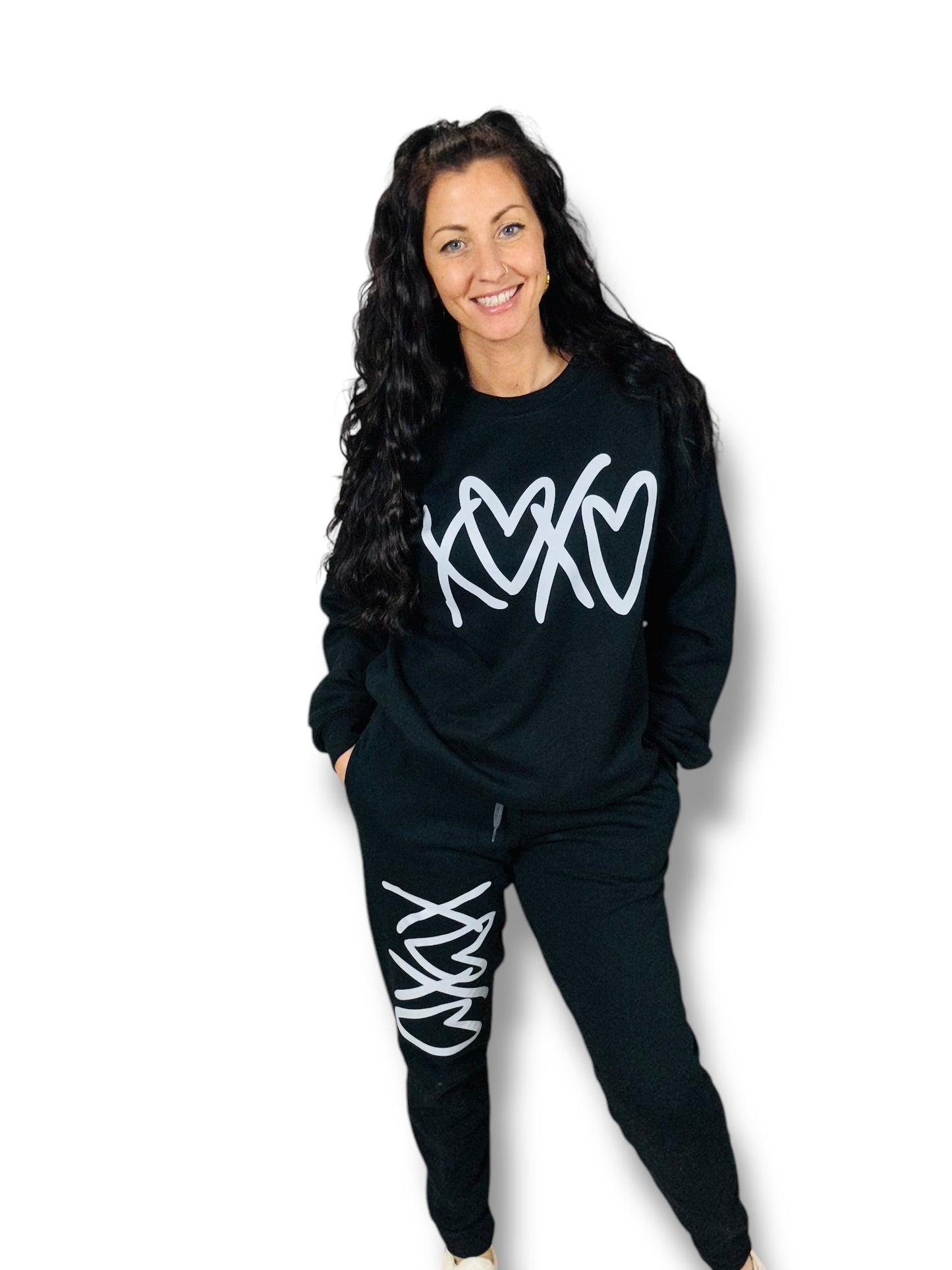 "XOXO 2.0" (White Ink) Graphic Short Sleeve/ Hoodie/Crewneck Sweatshirt