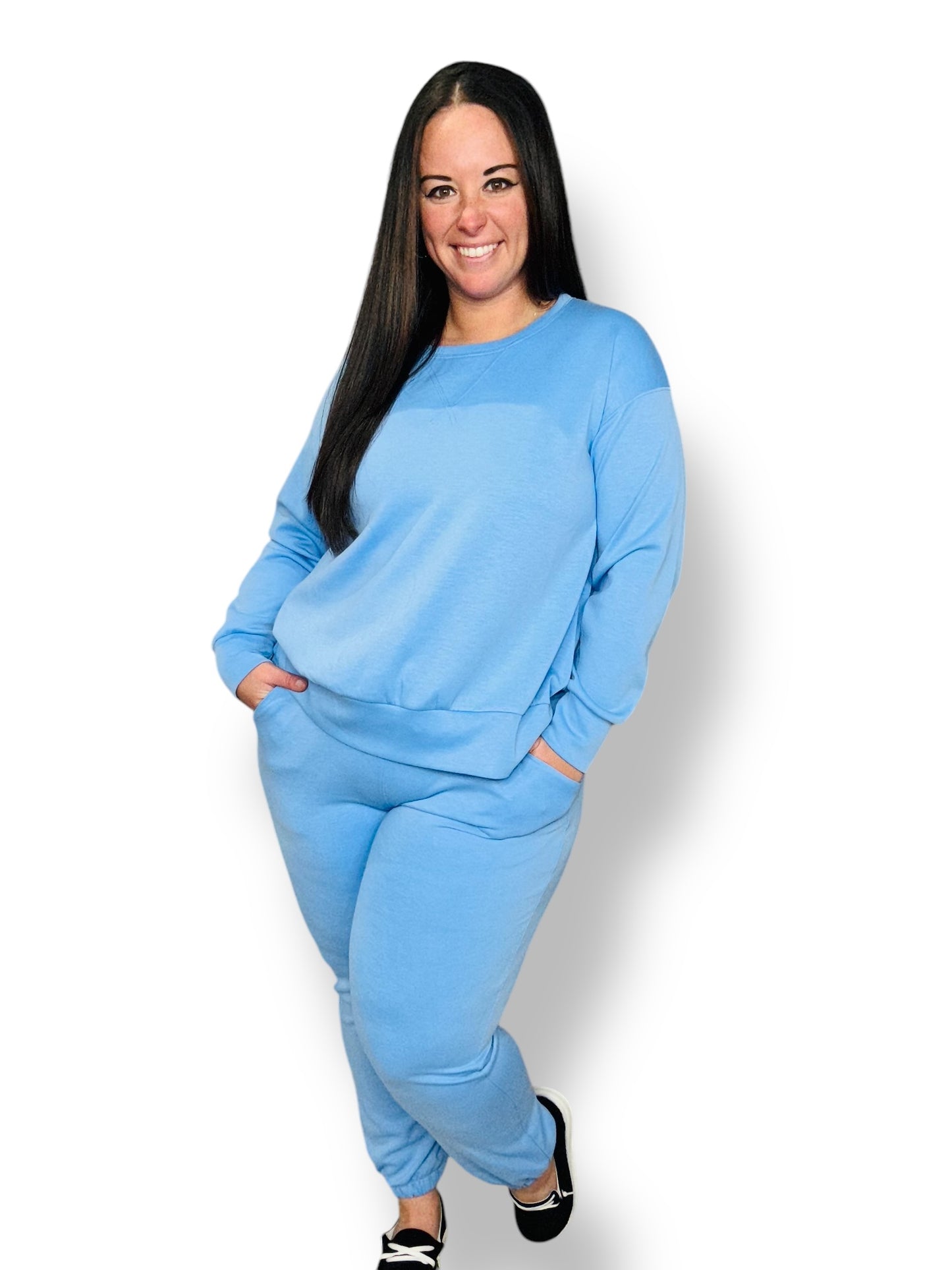 "Flawless" Crewneck/Joggers Lounge Set (Multiple Colors)