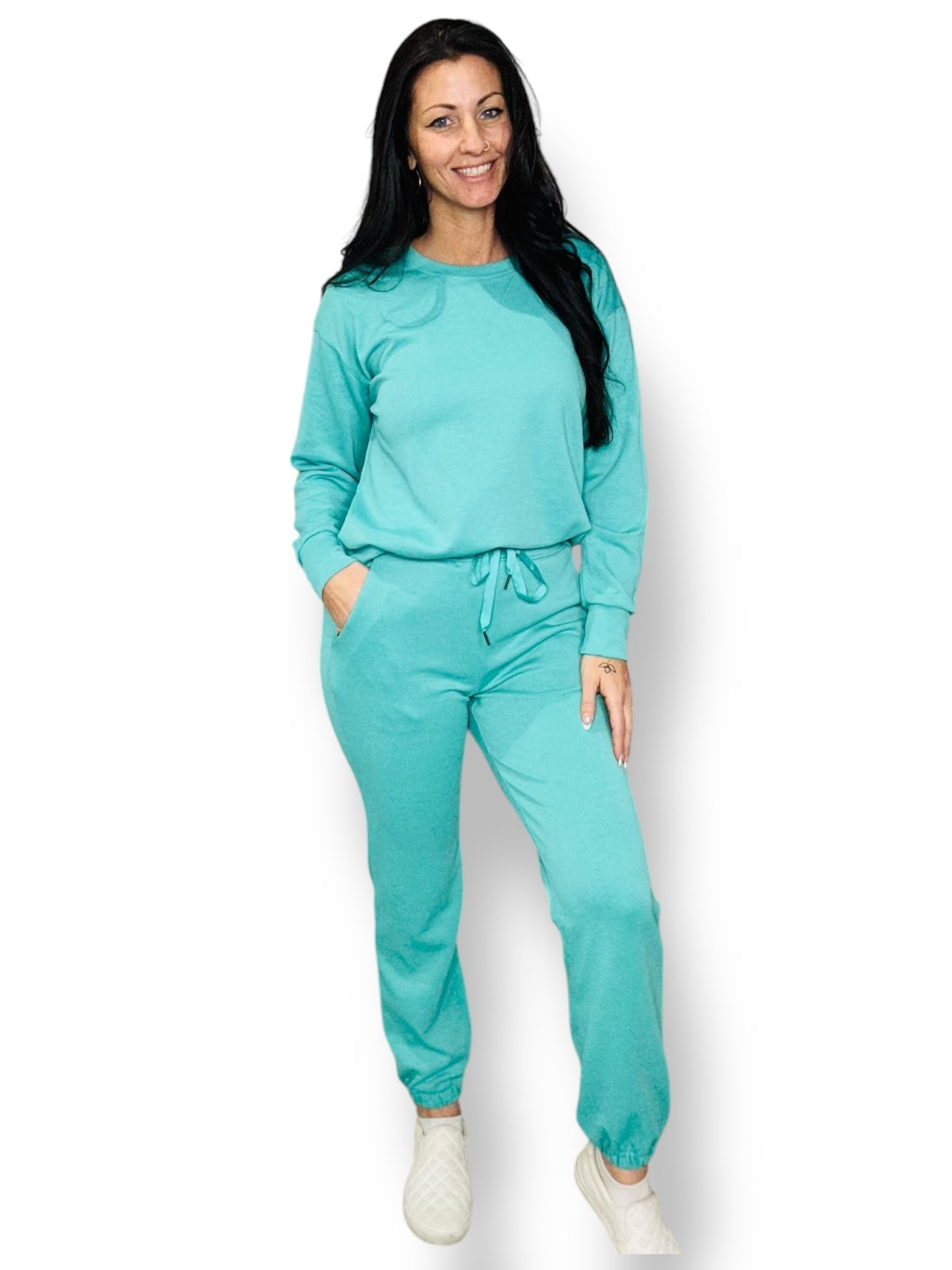 "Flawless" Crewneck/Joggers Lounge Set (Multiple Colors)