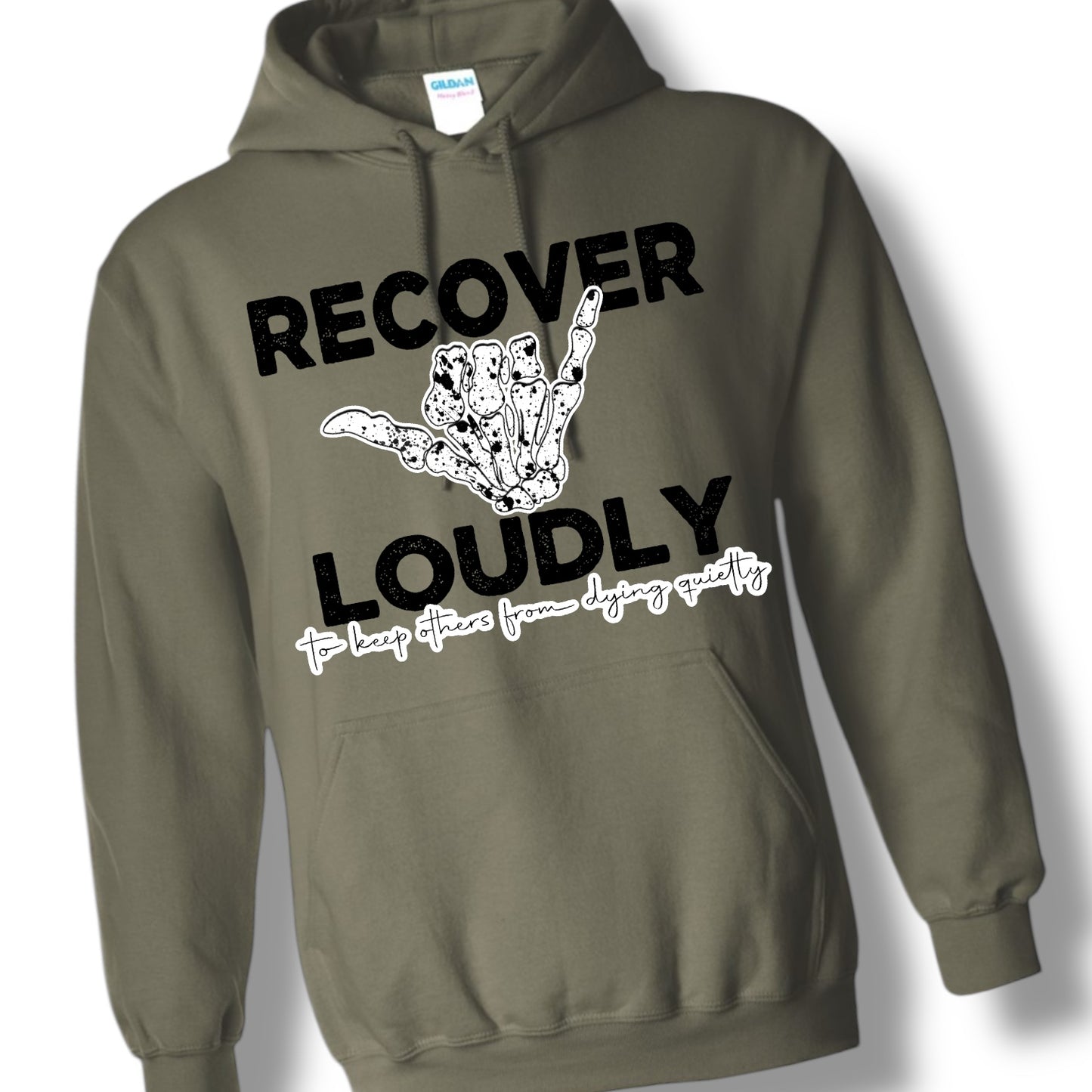 "Recover Loudly" Graphic Tee/Crewneck/Hoodie