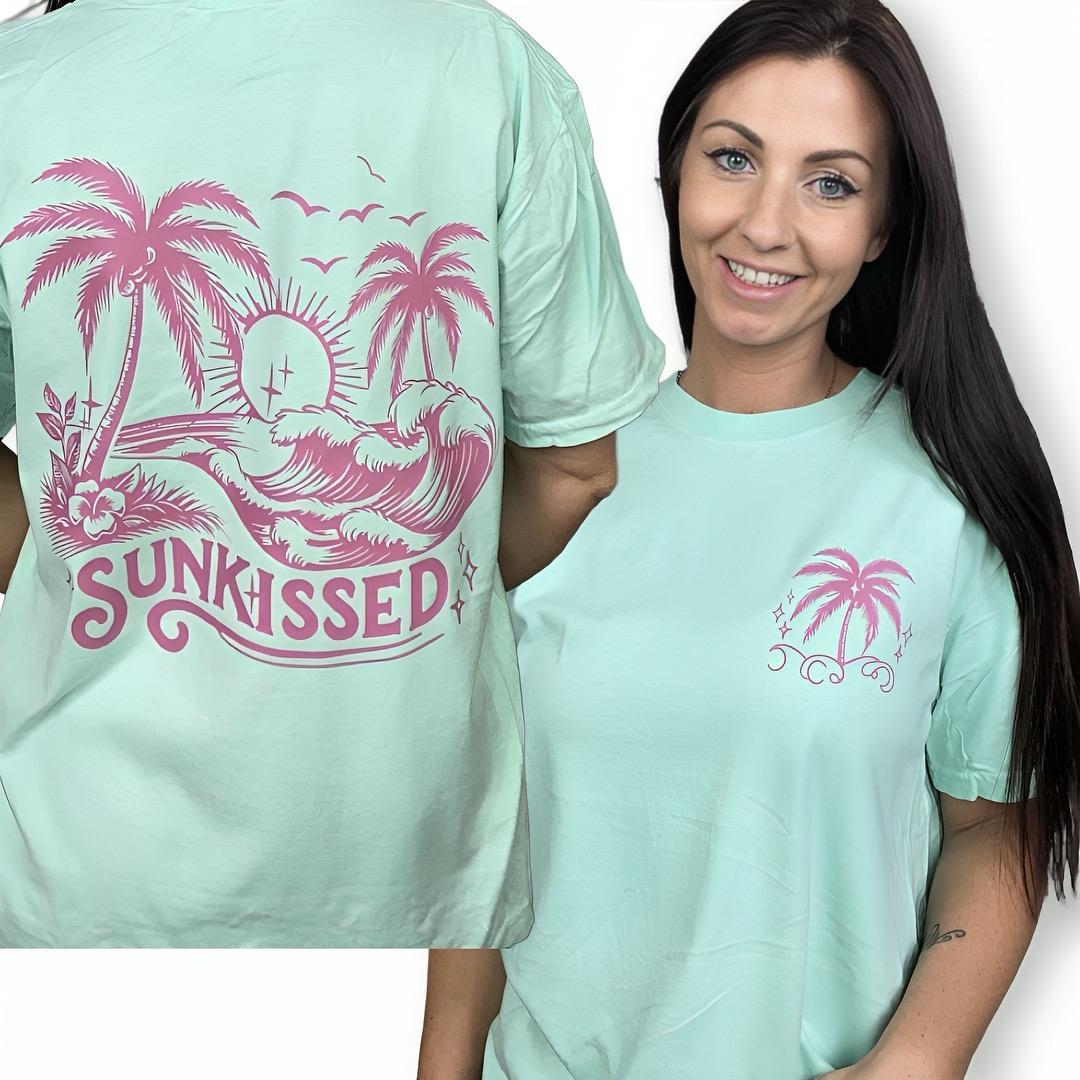 "Sunkissed" (Pink Ink) Short Sleeve T Shirt