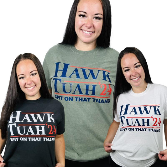 "Hawk Tuah '24" Short Sleeve T Shirt