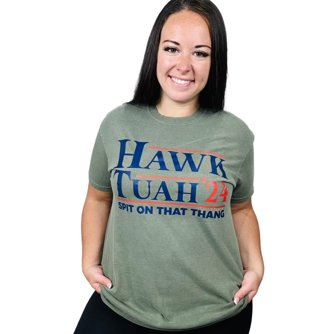 "Hawk Tuah '24" Short Sleeve T Shirt