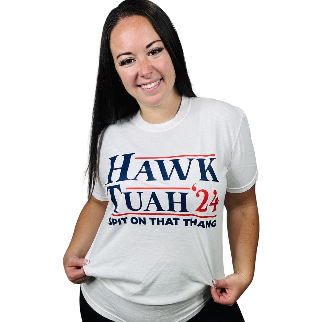 "Hawk Tuah '24" Short Sleeve T Shirt