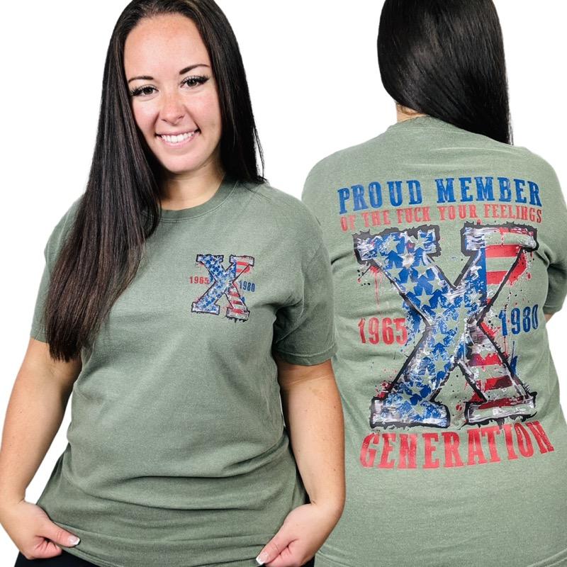 "Gen X USA" Short Sleeve T Shirt