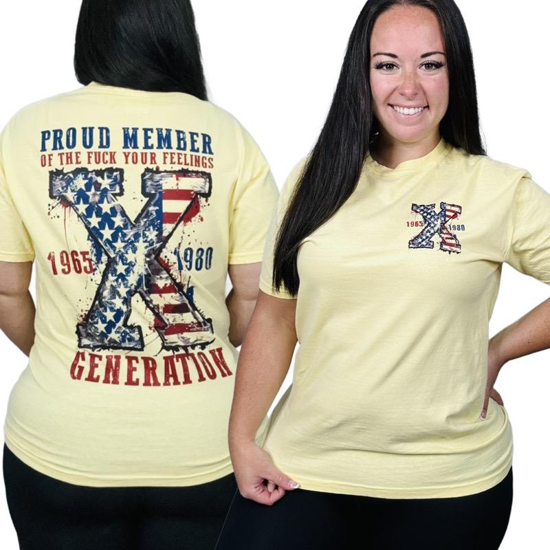 "Gen X USA" Short Sleeve T Shirt