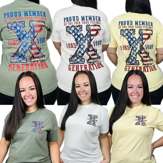 "Gen X USA" Short Sleeve T Shirt