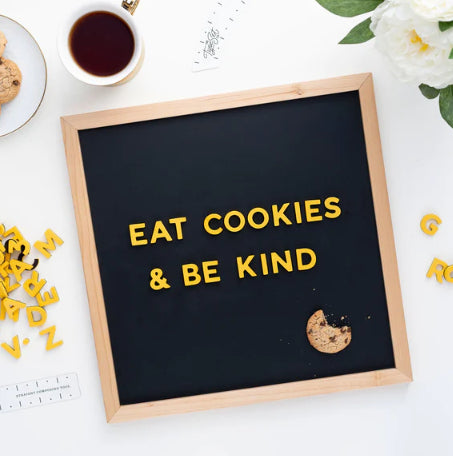 15x15 Magnetic Letter Board Slate - Black Chalkboard