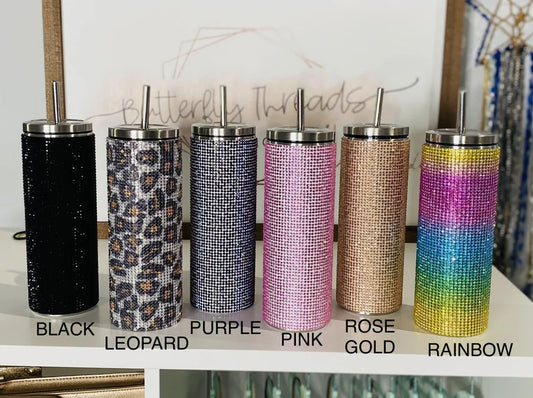 Rhinestone Crystal Bling Tumblers (Multiple Awesome Colors)
