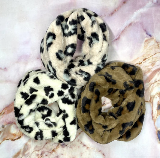 Thick Animal Print Scarves - Asst.