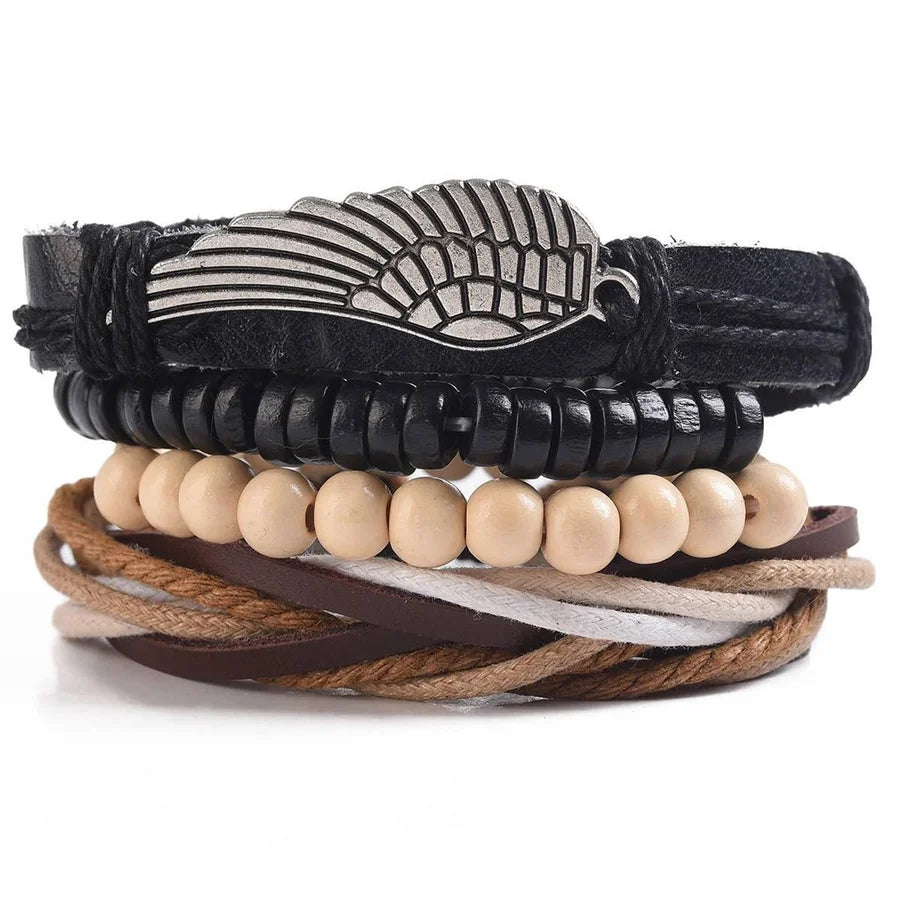 Mad Man Wingman Bracelet w/ Wing Pendant