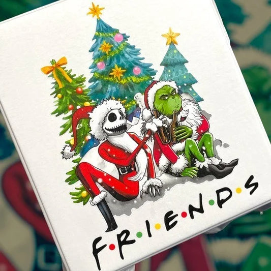 "Christmas Friends" Short Sleeve/Crewneck Sweatshirt