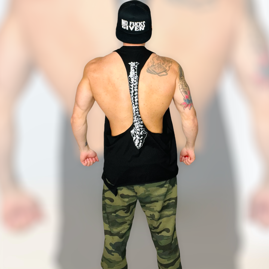 "Don't Look Back" Stringer Tank Top