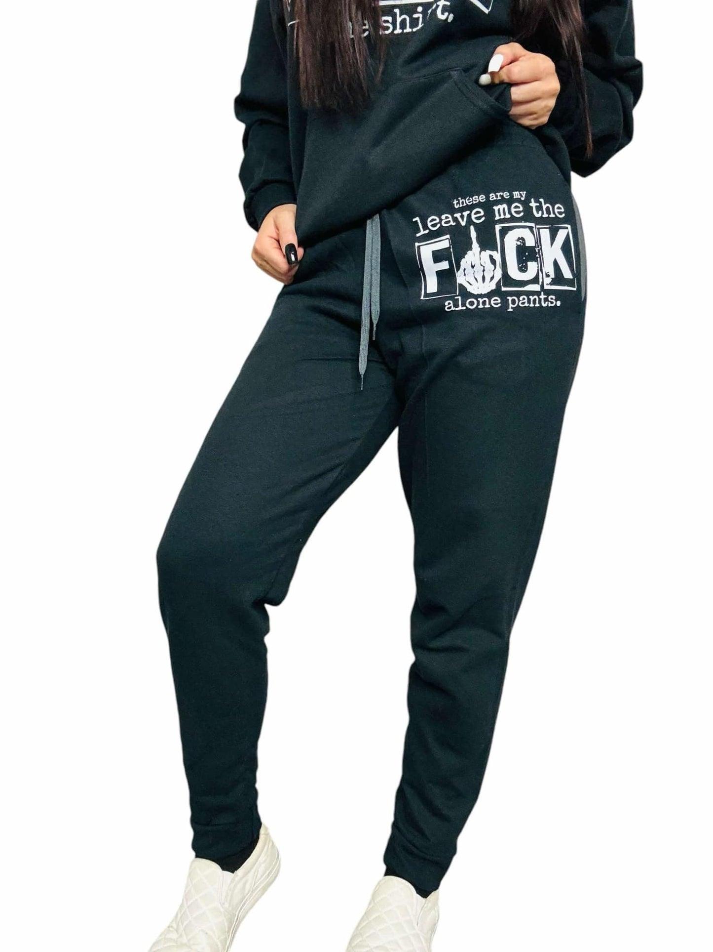 "Leave Me The F*** Alone" Graphic Joggers