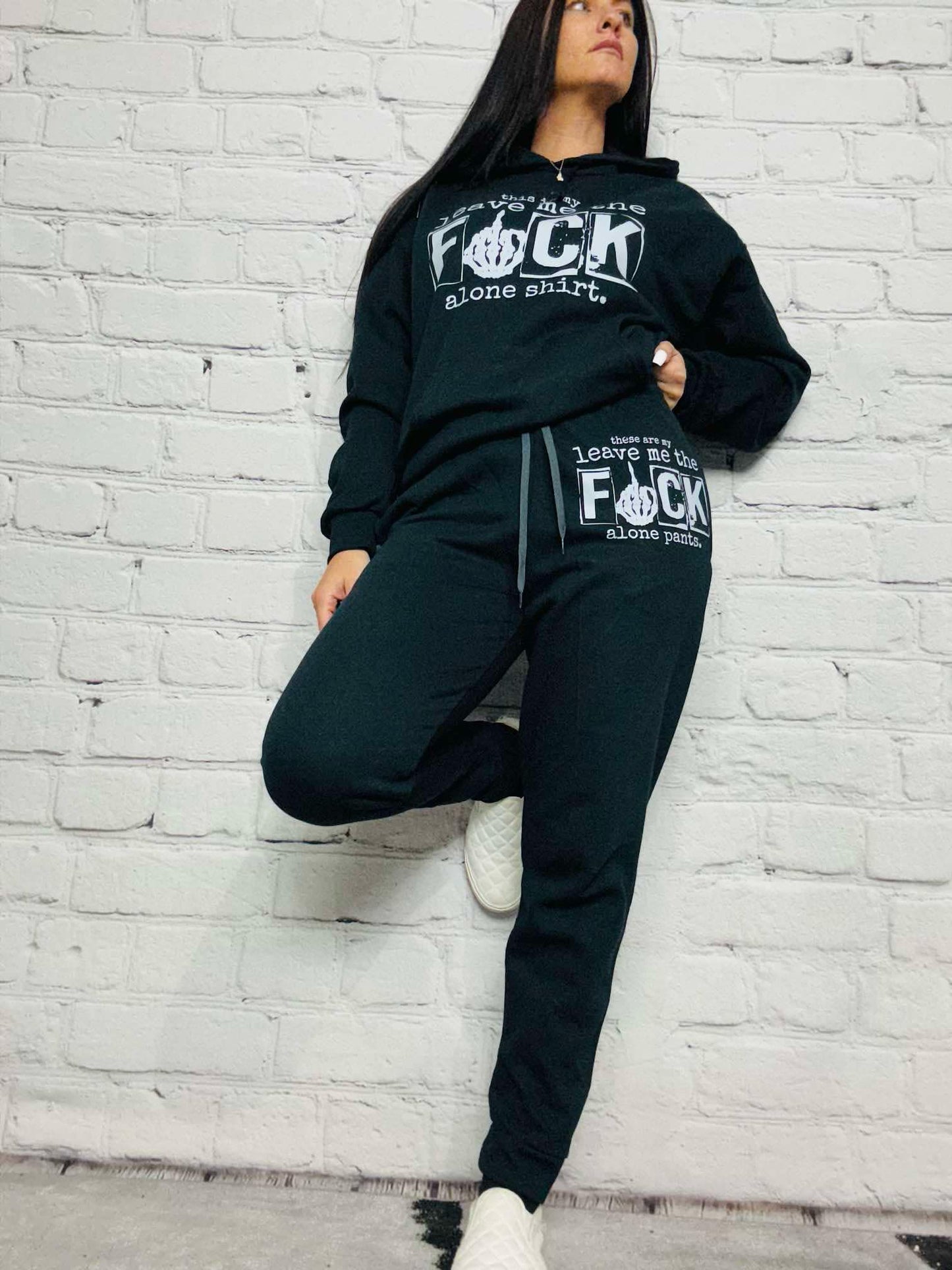 "Leave Me The F*** Alone" Graphic Joggers