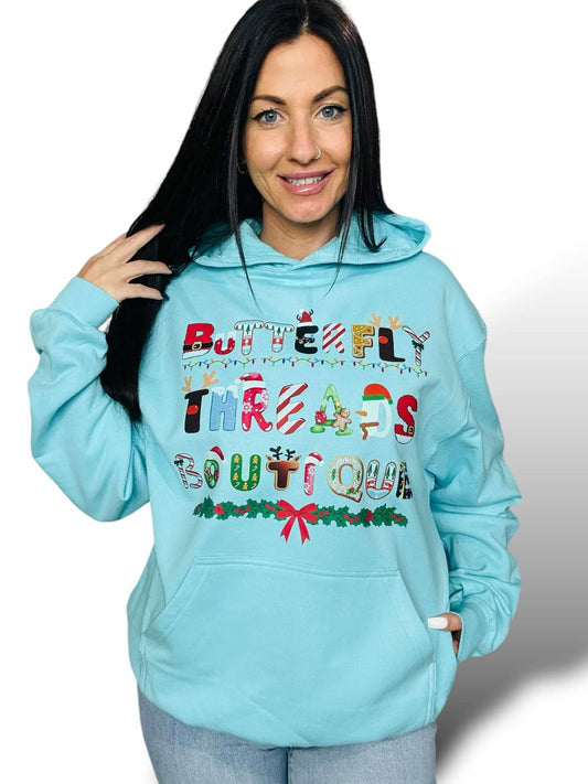 "Butterfly Threads Boutique Christmas" Hoodie/Crewneck Sweatshirt