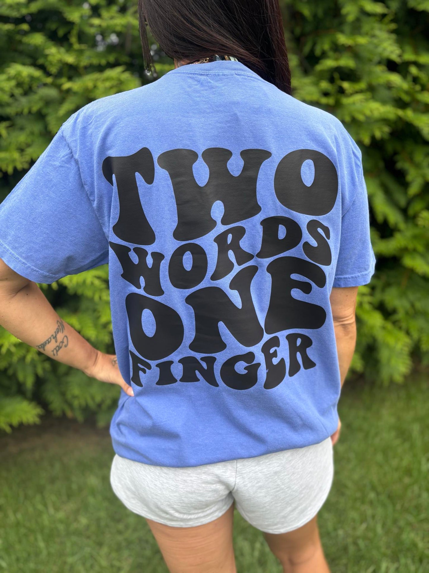 "Two Words" Short Sleeve T Shirt