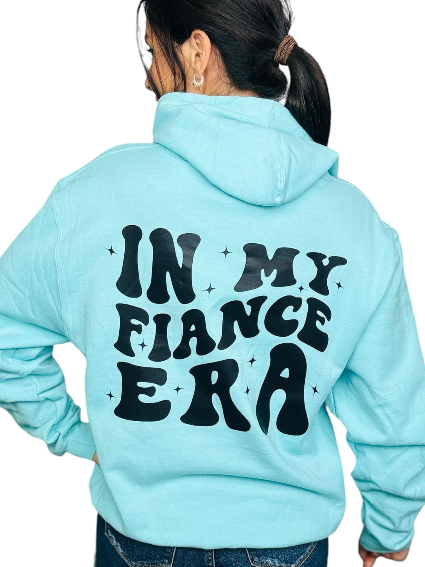 "In My Fiance Era" (Black Ink) Graphic Hoodie