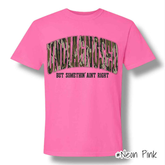 "Undiagnosed Camo" Front Print Only Short Sleeve