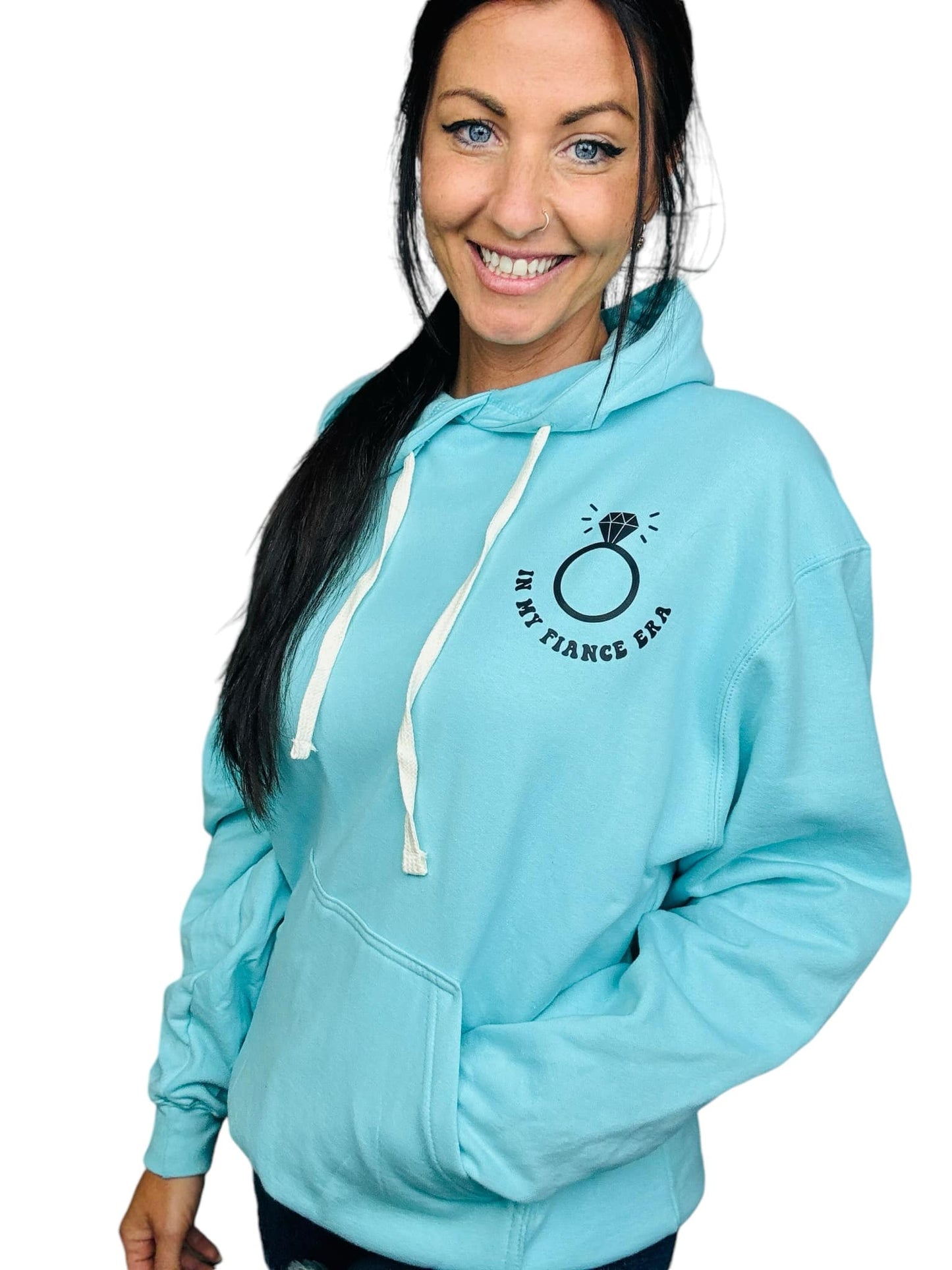 "In My Fiance Era" (Black Ink) Graphic Hoodie