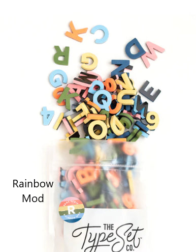 Soft Magnetic Letters 1" 200-Pieces (Multi Colors)