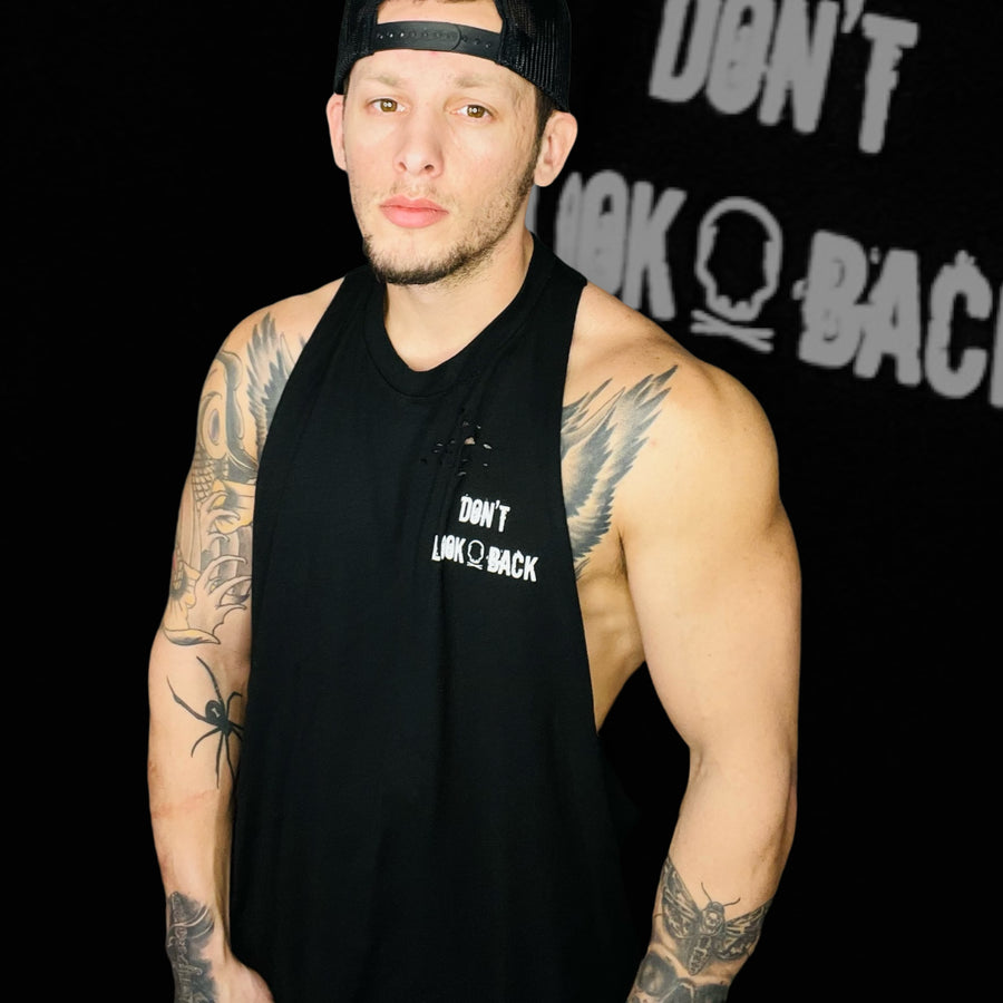 "Don't Look Back" Stringer Tank Top